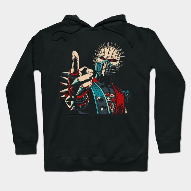 Pin Fighter Ninja from Hell Hoodie by Thrills and Chills